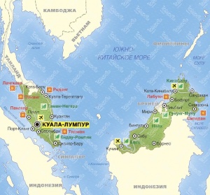 Карта Малайзии