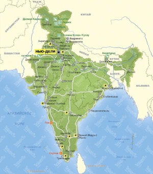 Карта Индии