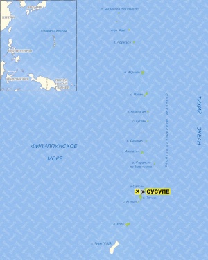 Карта Северных Марианских островов